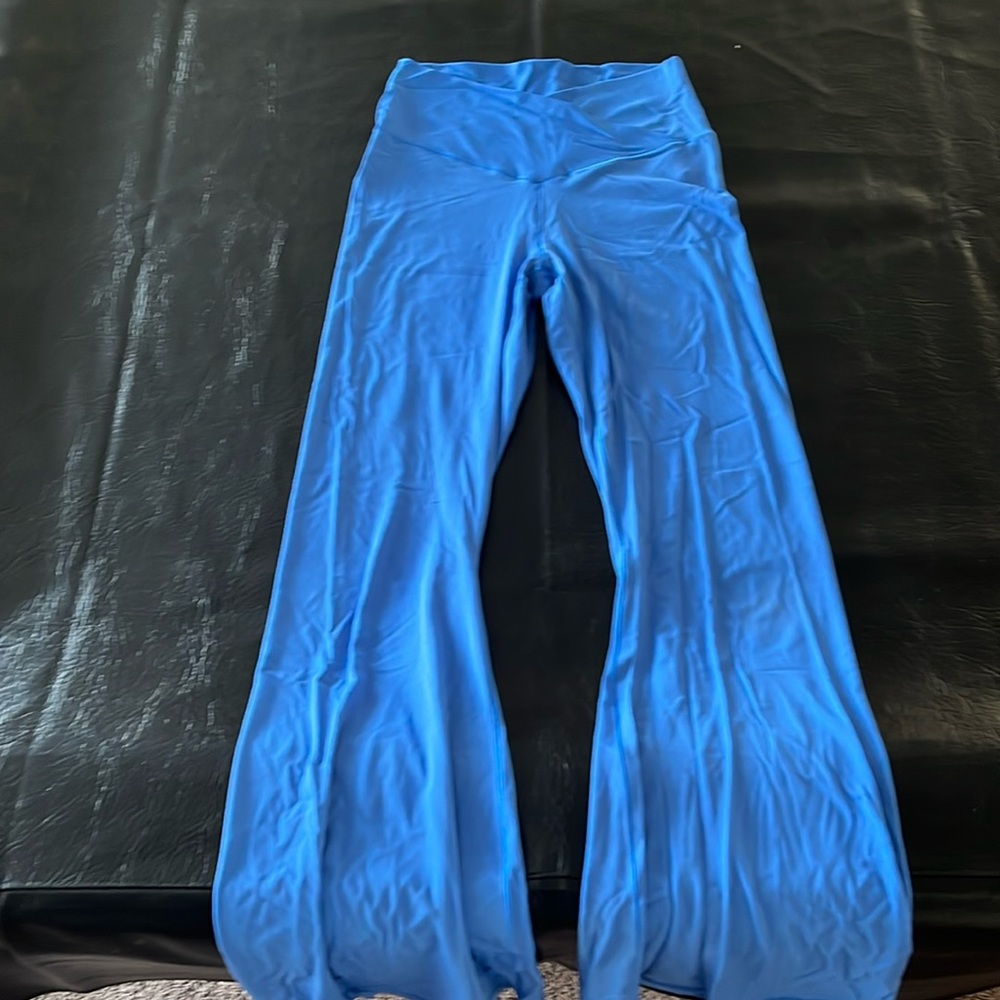 cute crossover flared aerie leggings